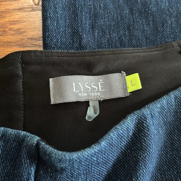 Lysse Denim Trouser (33” inseam) Pants Women’s Blue Stretch Flare Size Large - Picture 6 of 12
